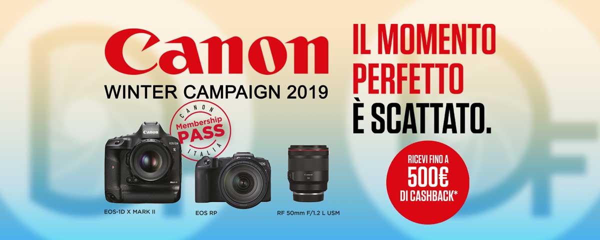 Canon Winter Cashback 2019 presso DirezioneFoto (Foto Savoia)