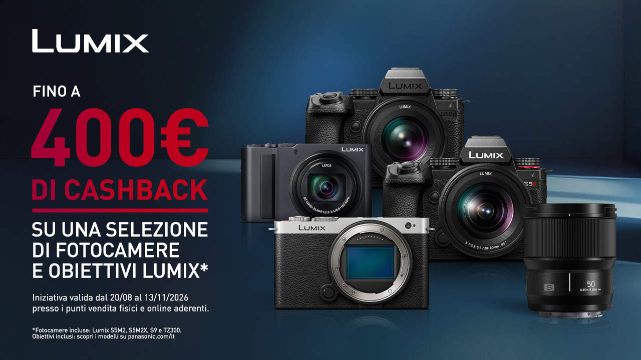 LUMIX Cashback, fino al 13 novembre 2026