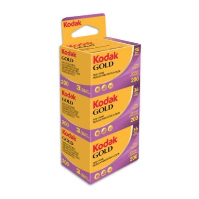 Pellicola negativa a colori Kodak Gold 200 135 - 36pose - Tripack