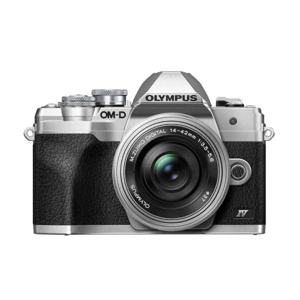 OLYMPUS E-M10 MARK IV silver, kit con ob. M.ZUIKO 14-42mm F3.5‑5.6 EZ PANCAKE