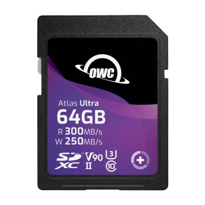 OWC - Atlas Ultra - SDHC UHS-II V90 - Scheda di memoria da 64 GB